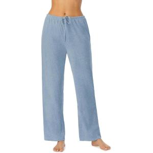 Nautica Womens Pajama Pants – Lightweight Wide Leg Lounge Pants – Cotton Knit Jersey – Sleepwear Loungewear PJs for Women(Heather Blue)