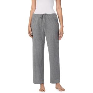 Nautica Womens Pajama Pants – Lightweight Wide Leg Lounge Pants – Cotton Knit Jersey – Sleepwear Loungewear PJs for Women(Heather Grey)