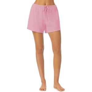 Nautica Womens Sleep Shorts – Mid-Thigh, Lightweight, Breathable Pajama Bottoms – Cotton Knit Jersey Sleepwear and Loungewear(Heather Pink)