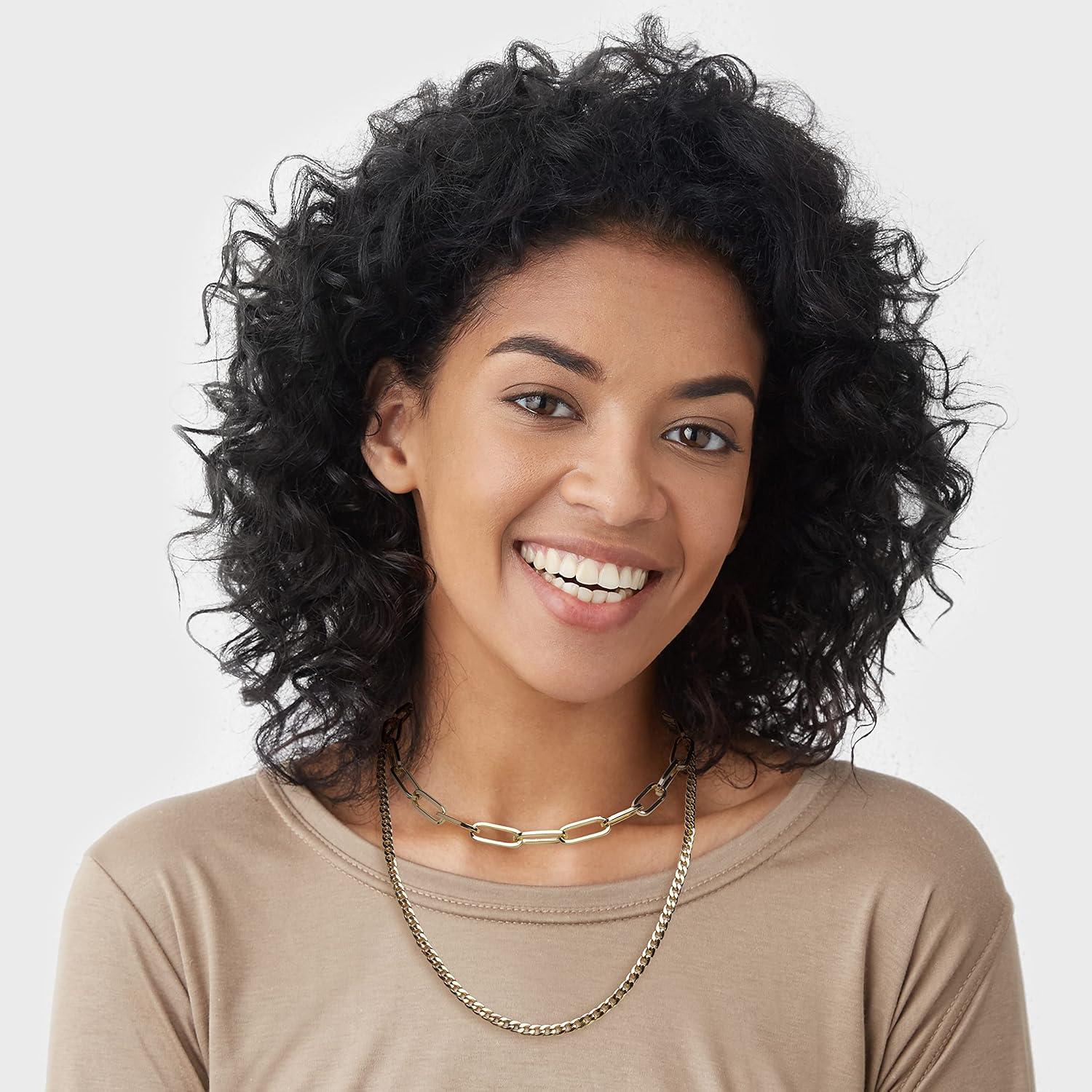imageNautica Link Curb Chain Necklace Set for Women 14K Yellow Gold Plated Alloy 16 20 Inches
