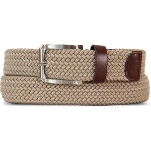 Nautica Men’s Casual Leather Belt | Everyday | Classic | Pants | Jeans | Khakis | Chinos | Metal Buckle(Braided Webbing – Khaki)
