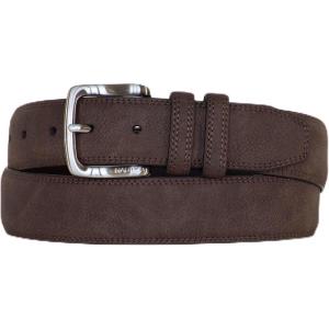 Nautica Men’s Casual Leather Belt | Everyday | Classic | Pants | Jeans | Khakis | Chinos | Metal Buckle(Casual Padded – Brown)