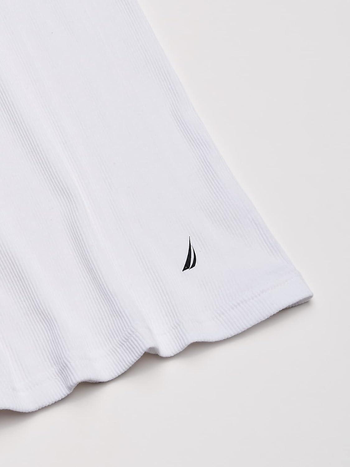 imageNautica Mens 4 Pack Ribbed Cotton Tank UndershirtsWhite