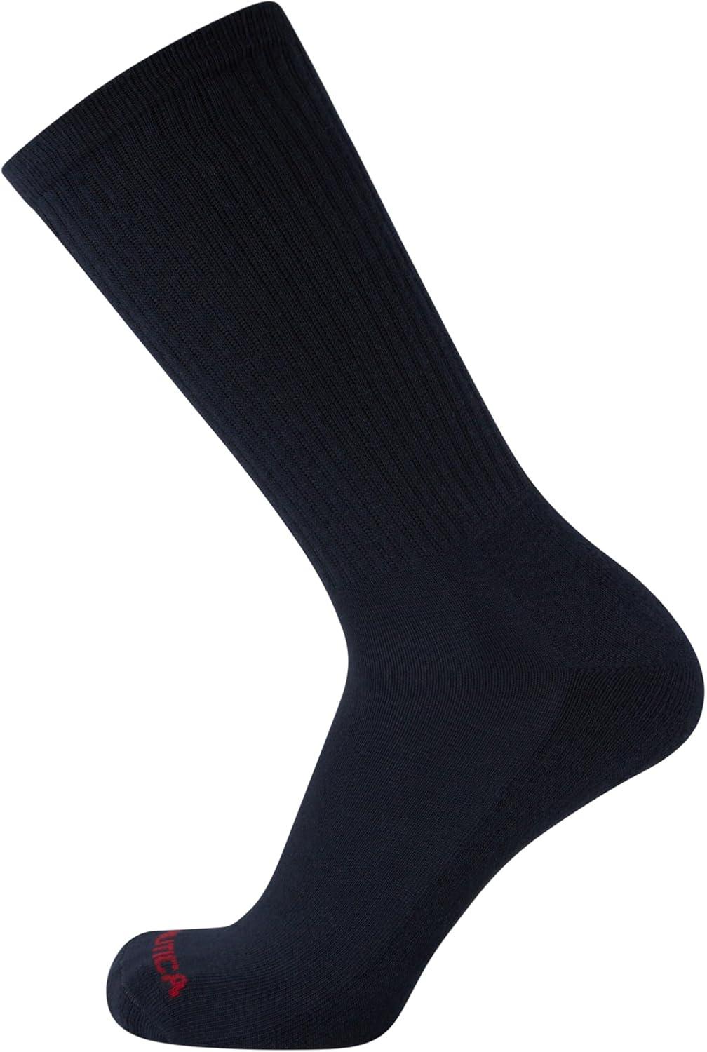imageNautica Mens Athletic Crew Socks 5 Pack Moisture Wicking Cushioned Athletic Socks for Men with Reinforced Seams 6125BlueGrey
