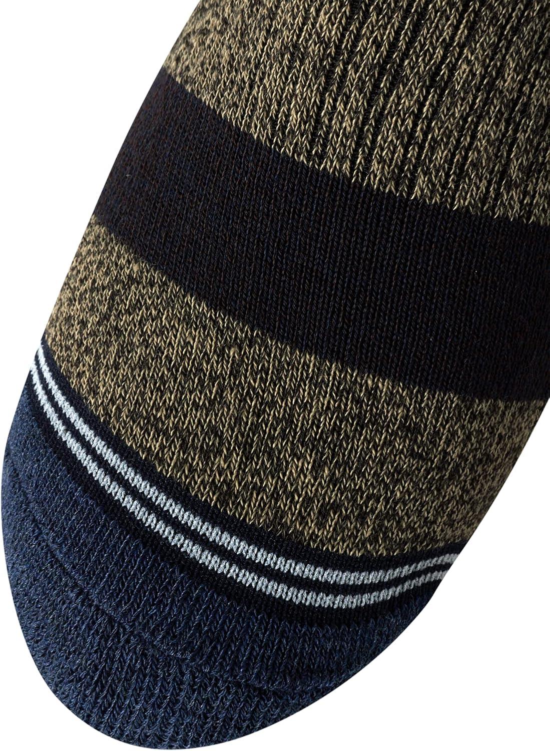 imageNautica Mens Crew Socks 10 Pack Breathable Moisture Wicking Cushioned Athletic Work and Dress Socks for Men Sizes 6125Brownnavy