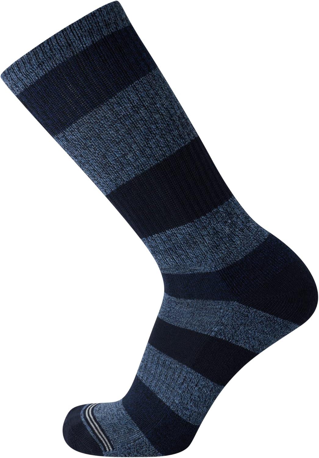 imageNautica Mens Crew Socks 5 Pack Breathable Moisture Wicking Cushioned Athletic Work and Dress Socks for Men Sizes 6125Assorted