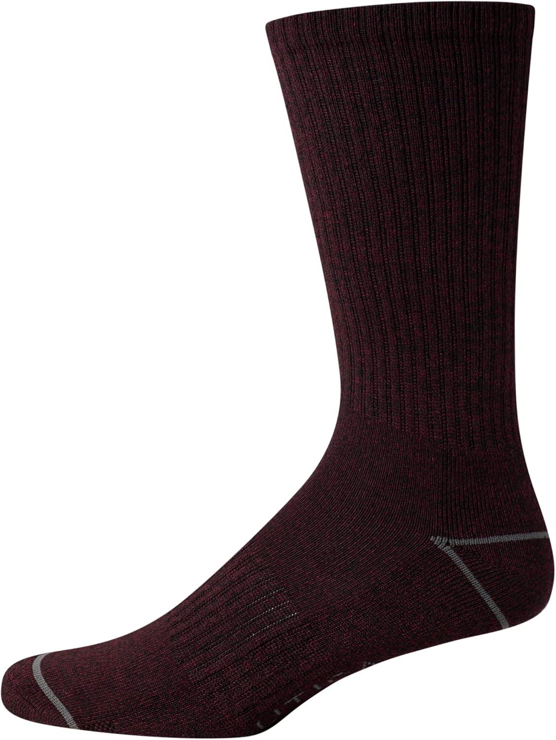 imageNautica Mens Crew Socks 5 Pack Breathable Moisture Wicking Cushioned Athletic Work and Dress Socks for Men Sizes 6125Multi