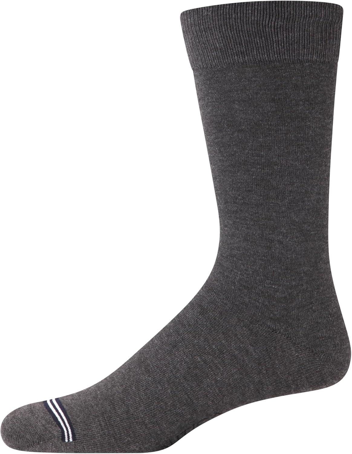 imageNautica Mens Dress Socks 5 Pack Breathable Comfort Stretch CrewLength Work Socks for Men for Business Formal Wear 6125Brown Multi