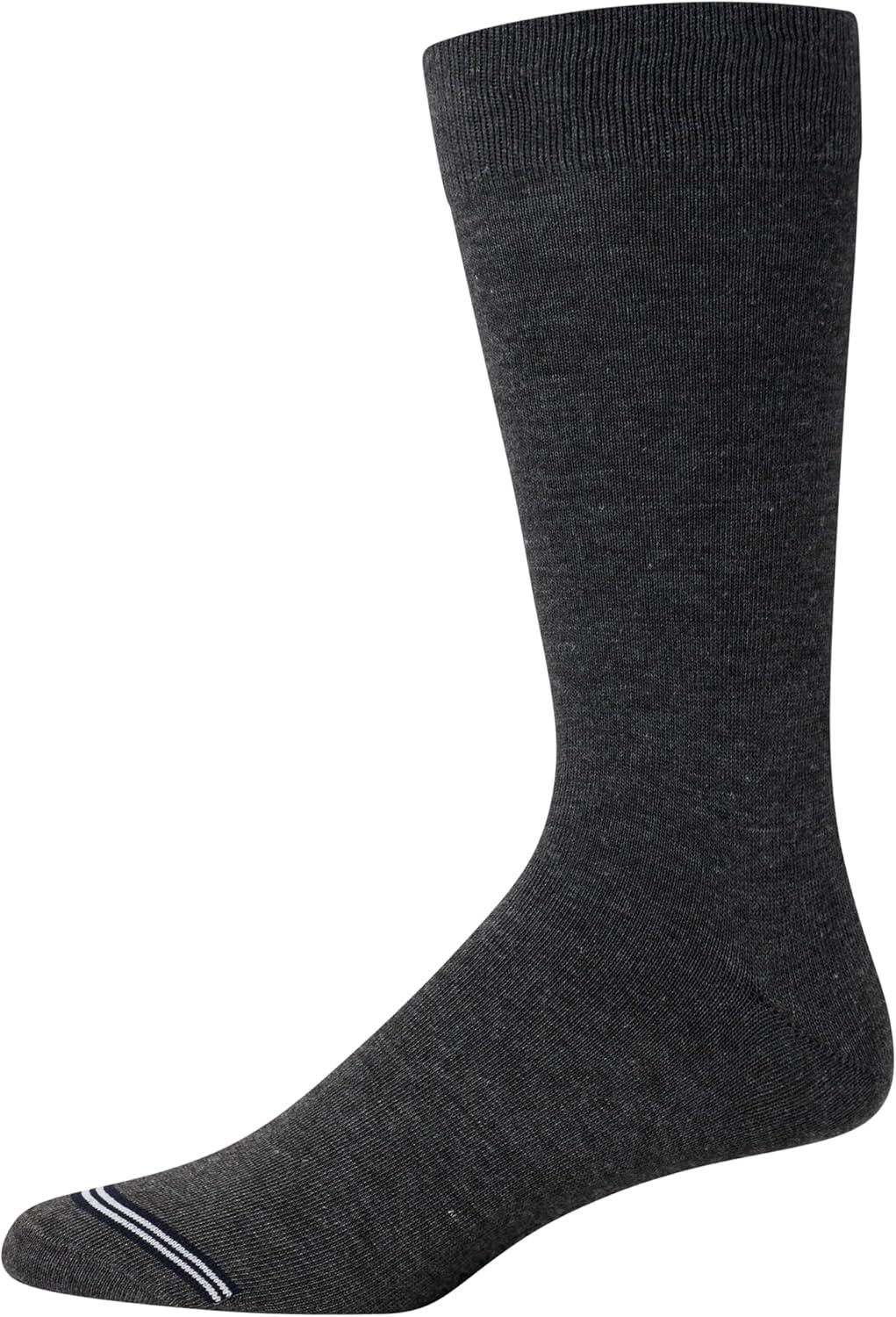 imageNautica Mens Dress Socks 5 Pack Breathable Comfort Stretch CrewLength Work Socks for Men for Business Formal Wear 6125NavyGreyBlack
