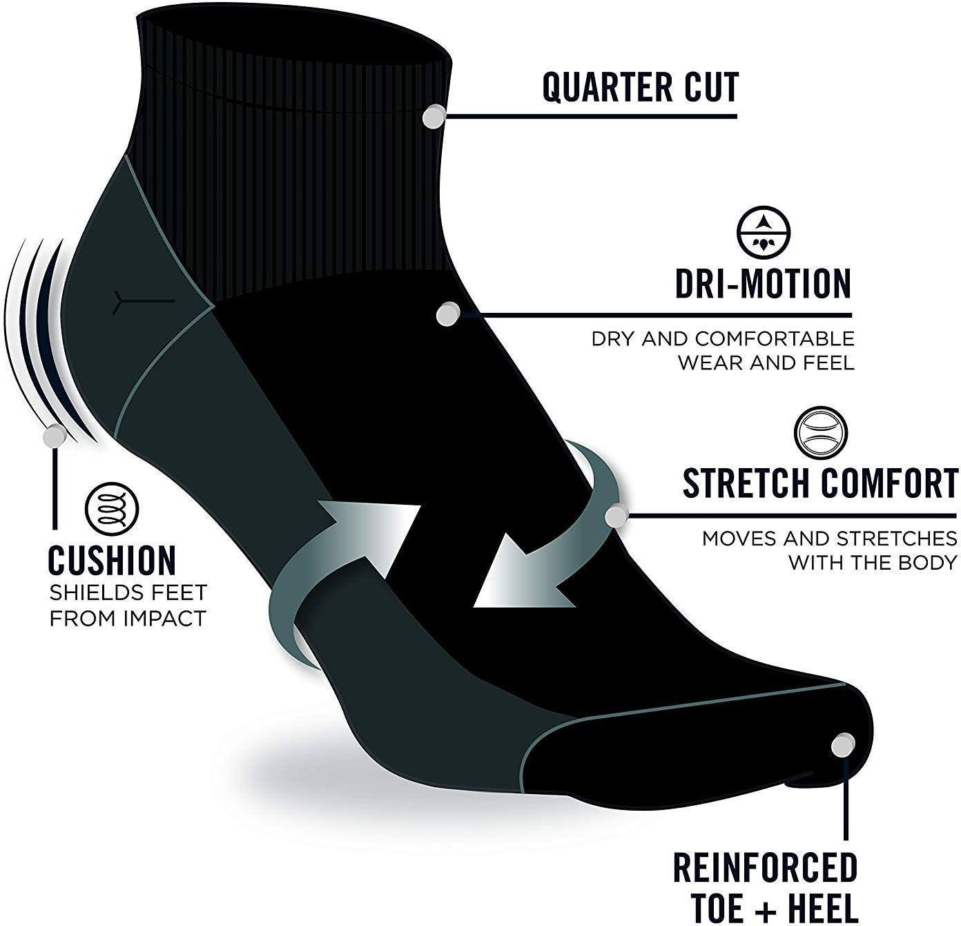 imageNautica Mens Quarter Socks 8 Pack Comfort Stretch Cushioned MoistureWicking Athletic Ankle Socks for Men Sizes 6125Brown Assorted