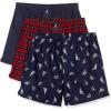Peacoat/Winter Plaid Red/Holiday Sailboats Peacoat