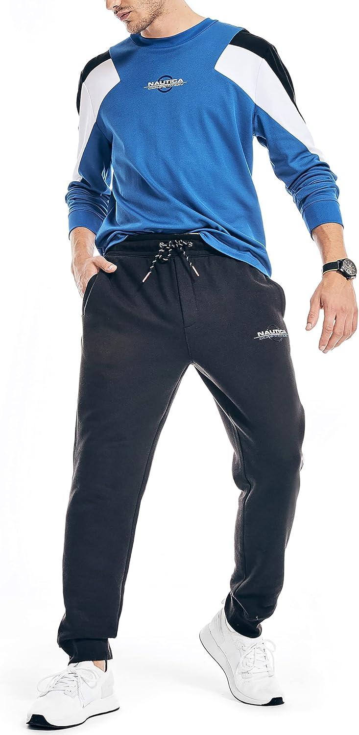 imageNautica Mens Competition Sustainably Crafted Fleece JoggerTrue Black