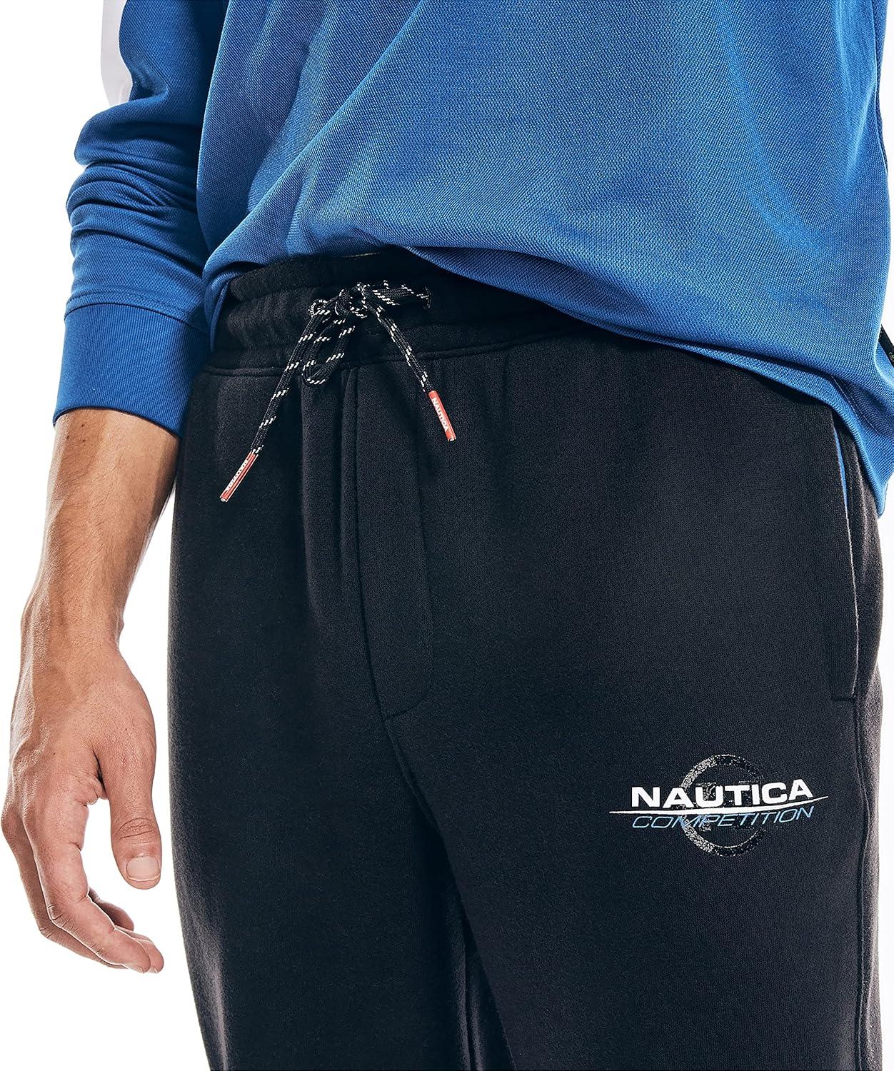 imageNautica Mens Competition Sustainably Crafted Fleece JoggerTrue Black