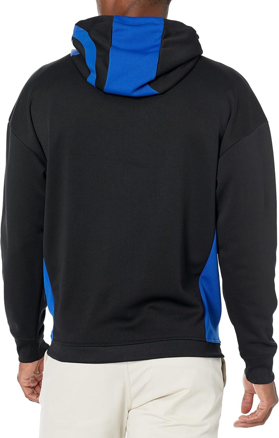 imageNautica Mens Competition Sustainably Crafted Logo Drawcord Pullover HoodieTrue Black