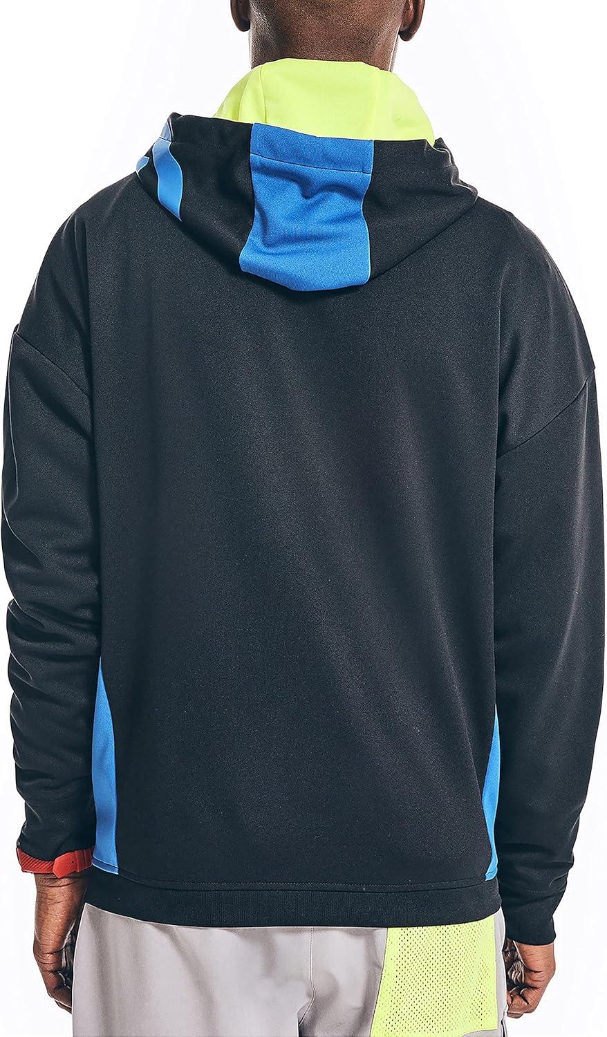 imageNautica Mens Competition Sustainably Crafted Logo Drawcord Pullover HoodieTrue Black