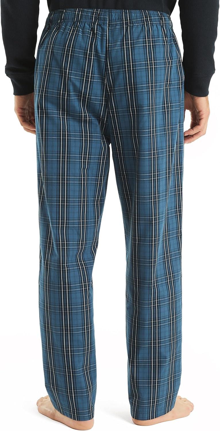 imageNautica Mens Nautica Sustainably Crafted Plaid Poplin Sleep PantEnsign Blue