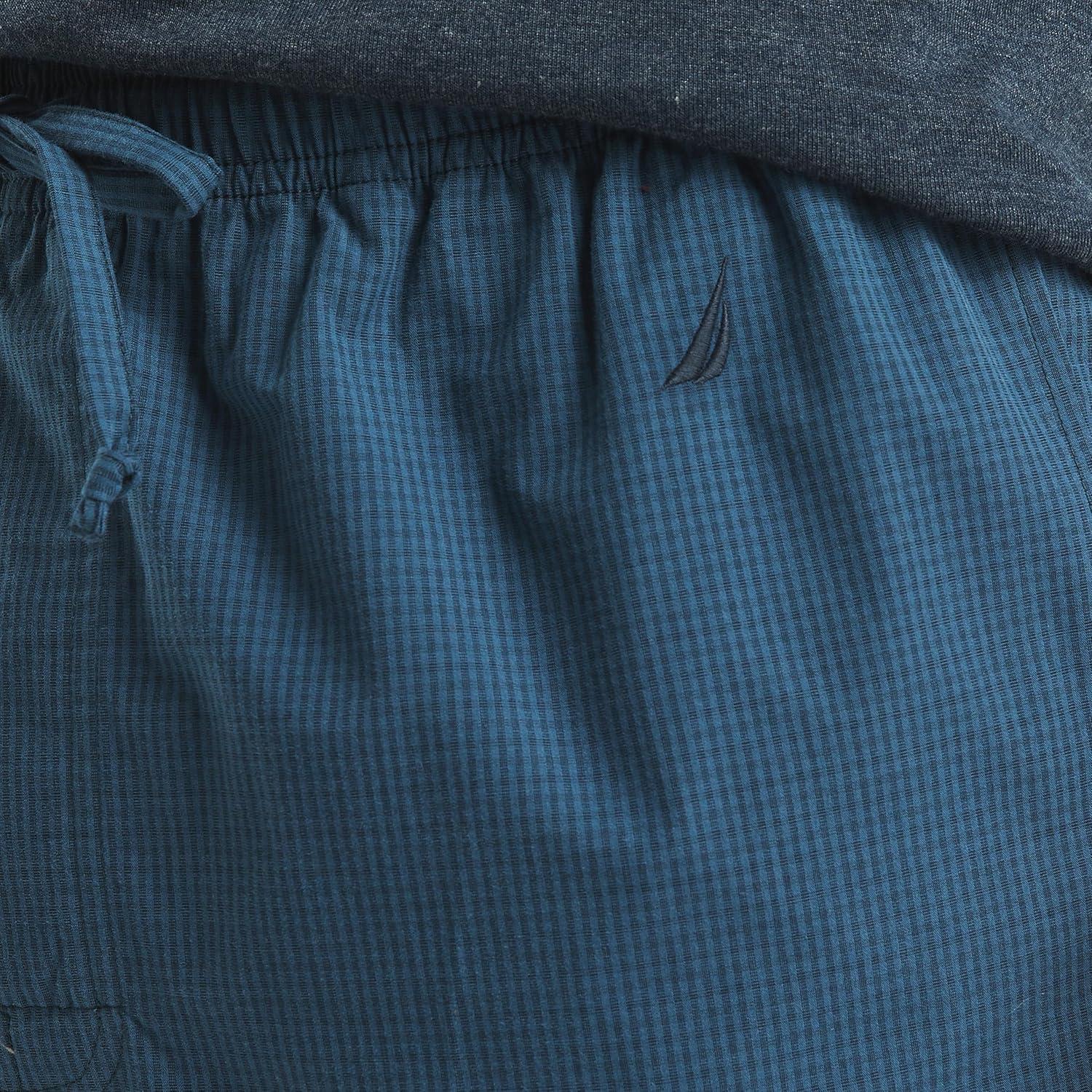 imageNautica Mens Nautica Sustainably Crafted Poplin Sleep PantEnsign Blue