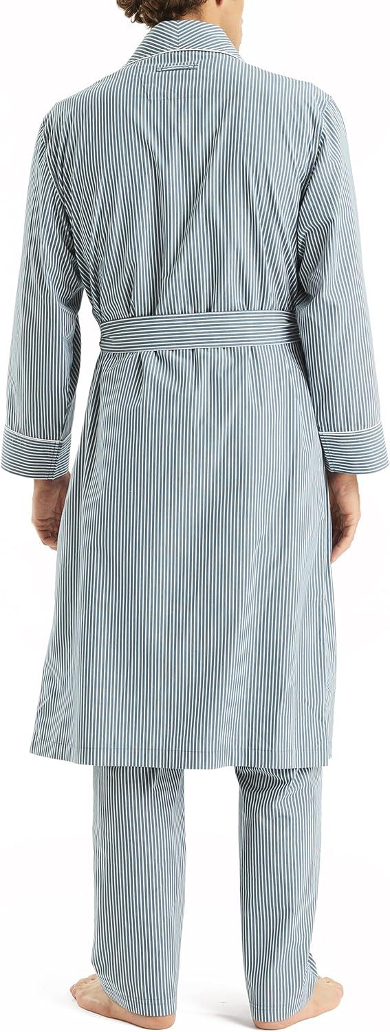 imageNautica Mens Nautica Sustainably Crafted Striped RobeEnsign Blue