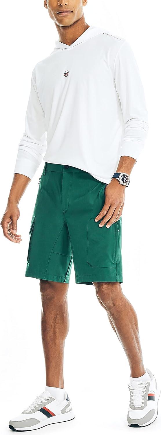 imageNautica mens Nautica Competition Sustainably Crafted Pullover HoodieSweatshirtBright White