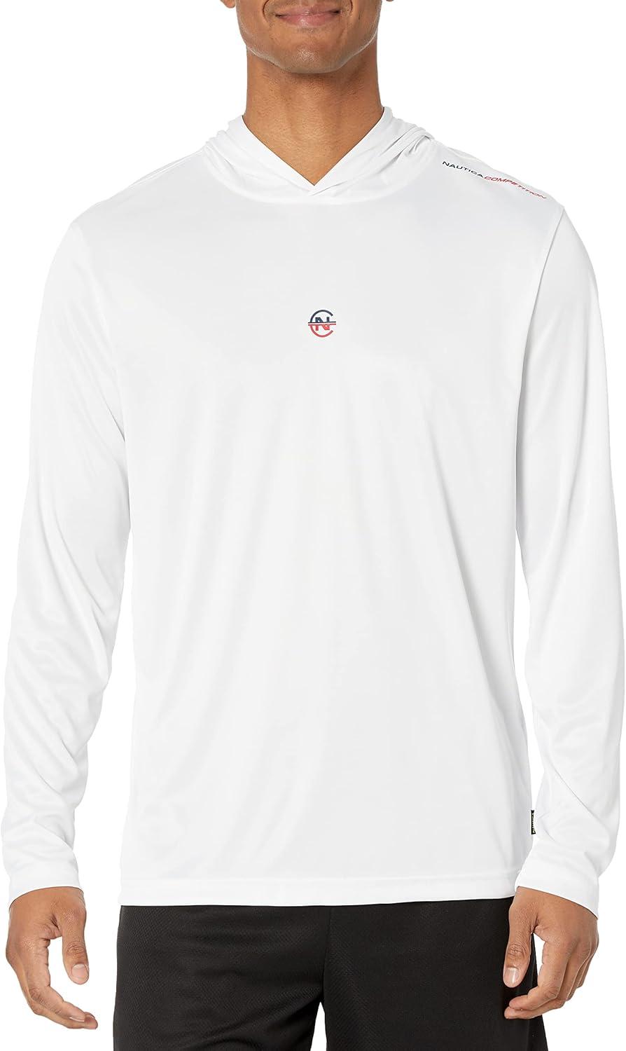 imageNautica mens Nautica Competition Sustainably Crafted Pullover HoodieSweatshirtBright White
