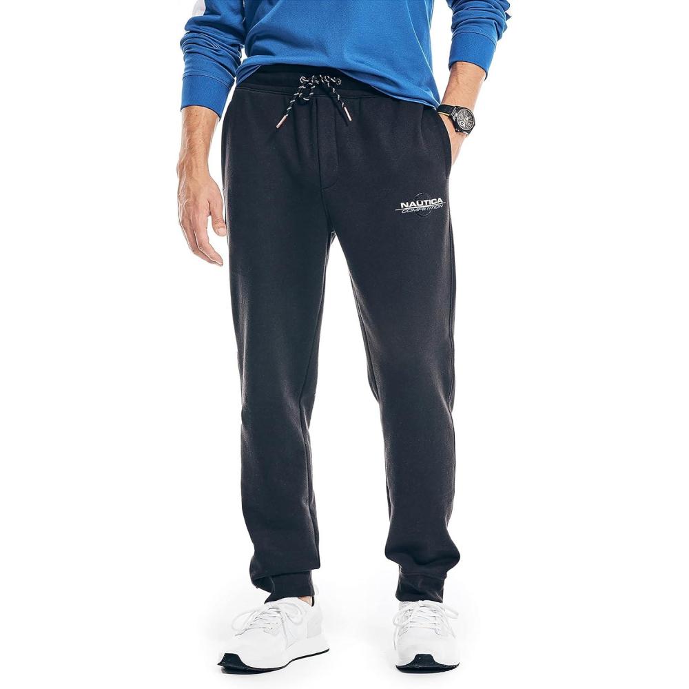 imageNautica Mens Competition Sustainably Crafted Fleece JoggerTrue Black