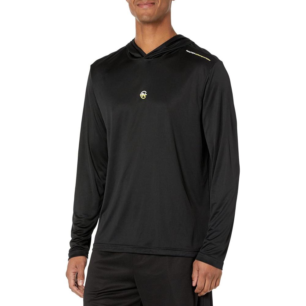 imageNautica mens Nautica Competition Sustainably Crafted Pullover HoodieSweatshirtTrue Black