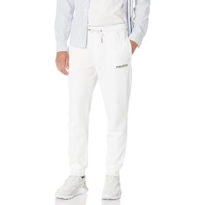 Nautica Men’s Competition Sustainably Crafted Fleece Jogger(Bright White)