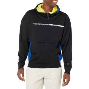 Nautica Men’s Competition Sustainably Crafted Logo Drawcord Pullover Hoodie(True Black)