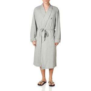 Nautica Men’s Knit Robe(Grey Heather)