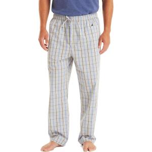 Nautica Men’s Nautica Sustainably Crafted Plaid Poplin Sleep Pant(High Rise)
