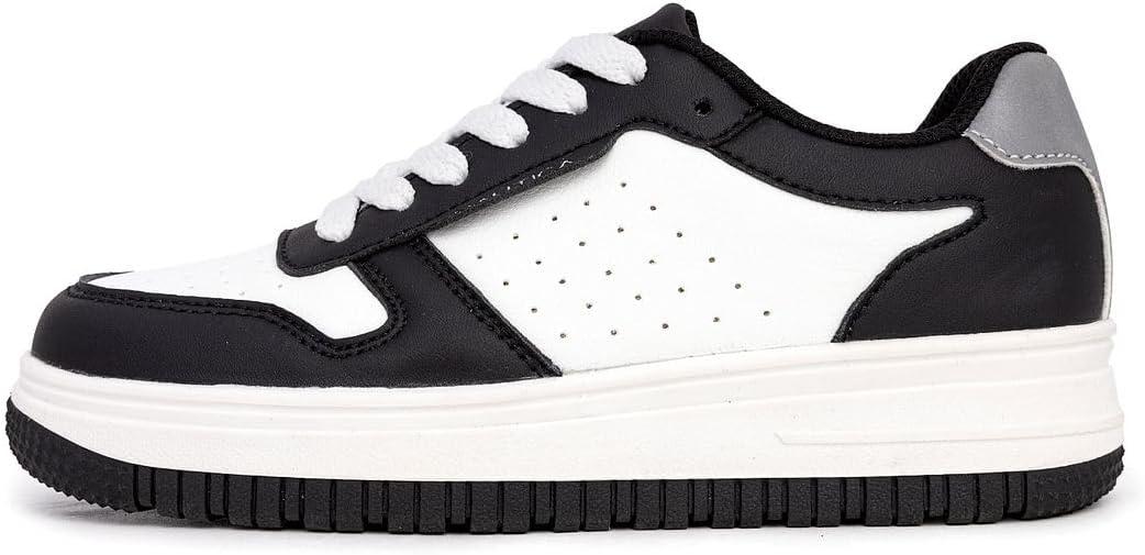 imageNautica Boys LowTop Sneakers Basketball Tennis Shoes for Kids Outdoor School Running Shoes Sizes for Big KidLittle KidBlack Silverivan