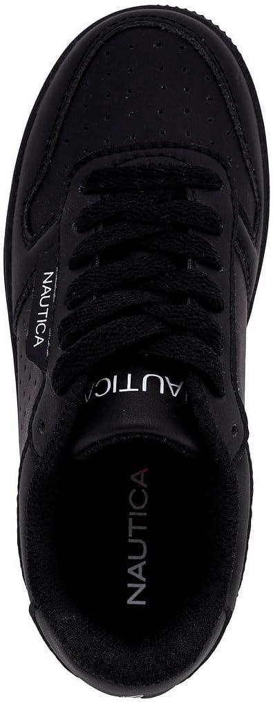 imageNautica Boys LowTop Sneakers Basketball Tennis Shoes for Kids Outdoor School Running Shoes Sizes for Big KidLittle KidBlackivan