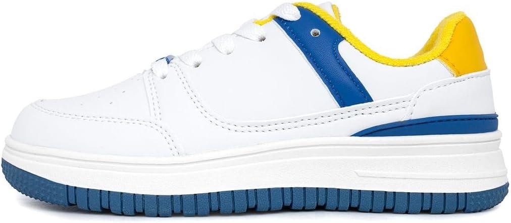 imageNautica Boys LowTop Sneakers Basketball Tennis Shoes for Kids Outdoor School Running Shoes Sizes for Big KidLittle KidCobalt Yellowizzy