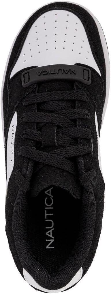 imageNautica Boys LowTop Sneakers Basketball Tennis Shoes for Kids Outdoor School Running Shoes Sizes for Big KidLittle KidPanda Black