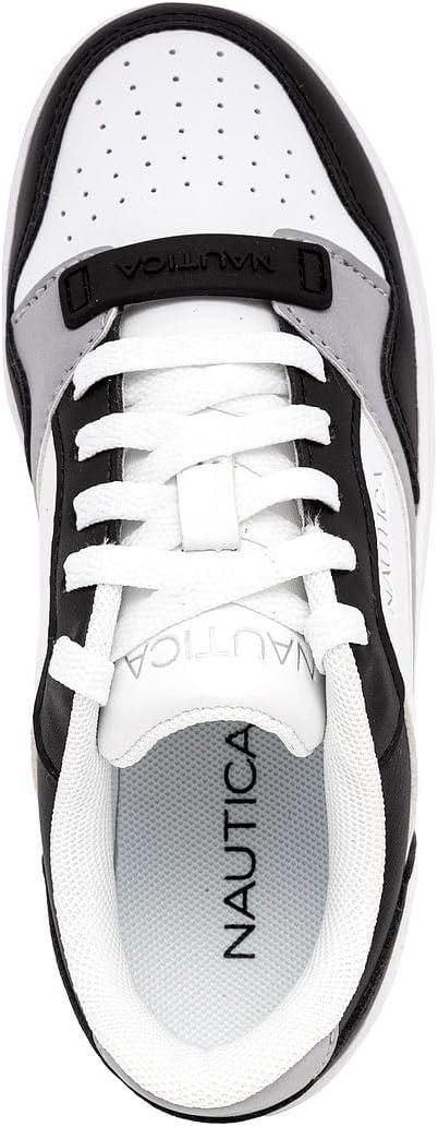 imageNautica Boys LowTop Sneakers Basketball Tennis Shoes for Kids Outdoor School Running Shoes Sizes for Big KidLittle KidPanda Grey
