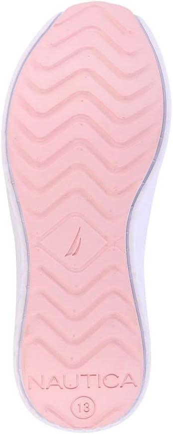 imageNautica Girls Kids Sneakers Athletic Fashion LaceUp Tennis Sports Running ShoesBig Kid Little Kid ToddlerPink White Tie Dyeparks