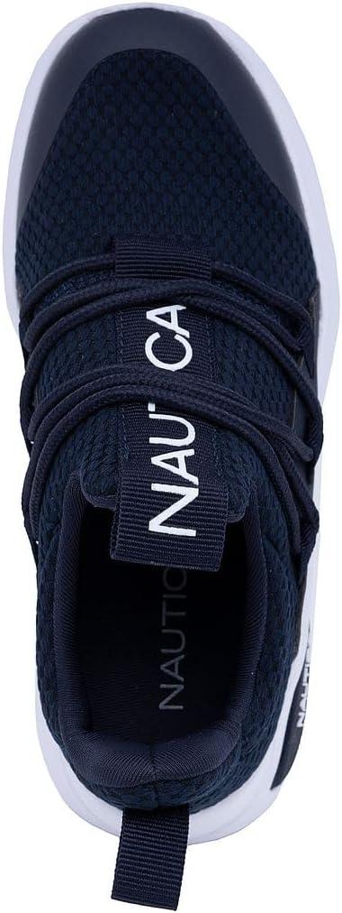 imageNautica Kids Athletic SlipOn Sneakers Comfortable Bungee Running Shoes for Boys and Girls Stylish and Supportive Footwear for Active Kids Big KidLittle KidToddlerNavy