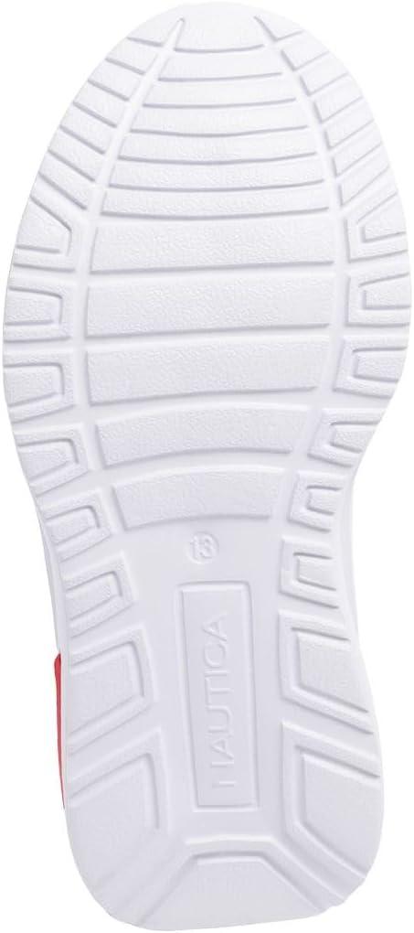 imageNautica Kids Athletic SlipOn Sneakers Comfortable Bungee Running Shoes for Boys and Girls Stylish and Supportive Footwear for Active Kids Big KidLittle KidToddlerNavy Redmolded 2