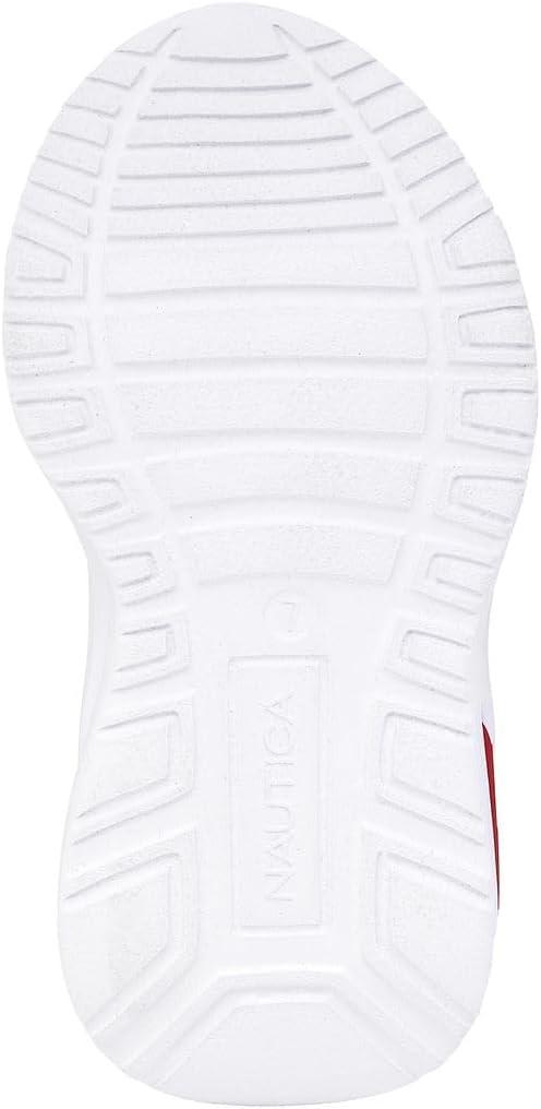 imageNautica Kids Athletic SlipOn Sneakers Comfortable Bungee Running Shoes for Boys and Girls Stylish and Supportive Footwear for Active Kids Big KidLittle KidToddlerNavy White Red
