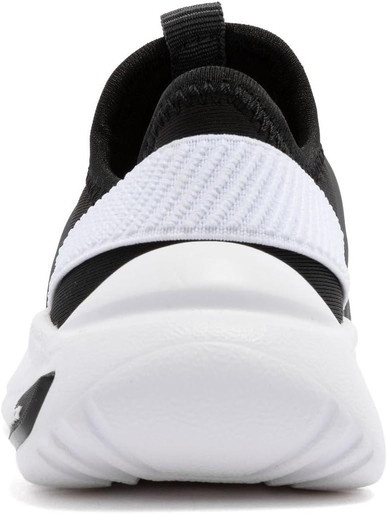 imageNautica Kids Athletic SlipOn Sneakers Comfortable Bungee Running Shoes for Boys and Girls Stylish and Supportive Footwear for Active Kids Big KidLittle KidToddlerBlack White Grey