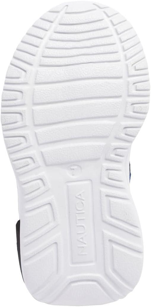 imageNautica Kids Athletic SlipOn Sneakers Comfortable Bungee Running Shoes for Boys and Girls Stylish and Supportive Footwear for Active Kids Big KidLittle KidToddlerBlack Cobalt