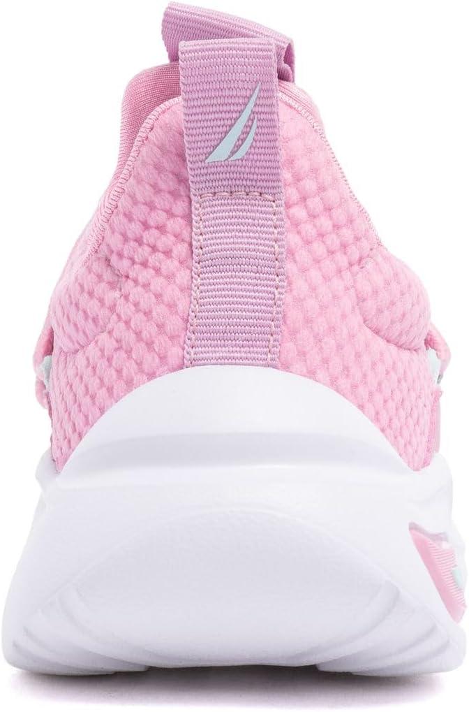 imageNautica Kids Athletic SlipOn Sneakers Comfortable Bungee Running Shoes for Boys and Girls Stylish and Supportive Footwear for Active Kids Big KidLittle KidToddlerPink Purple Blue