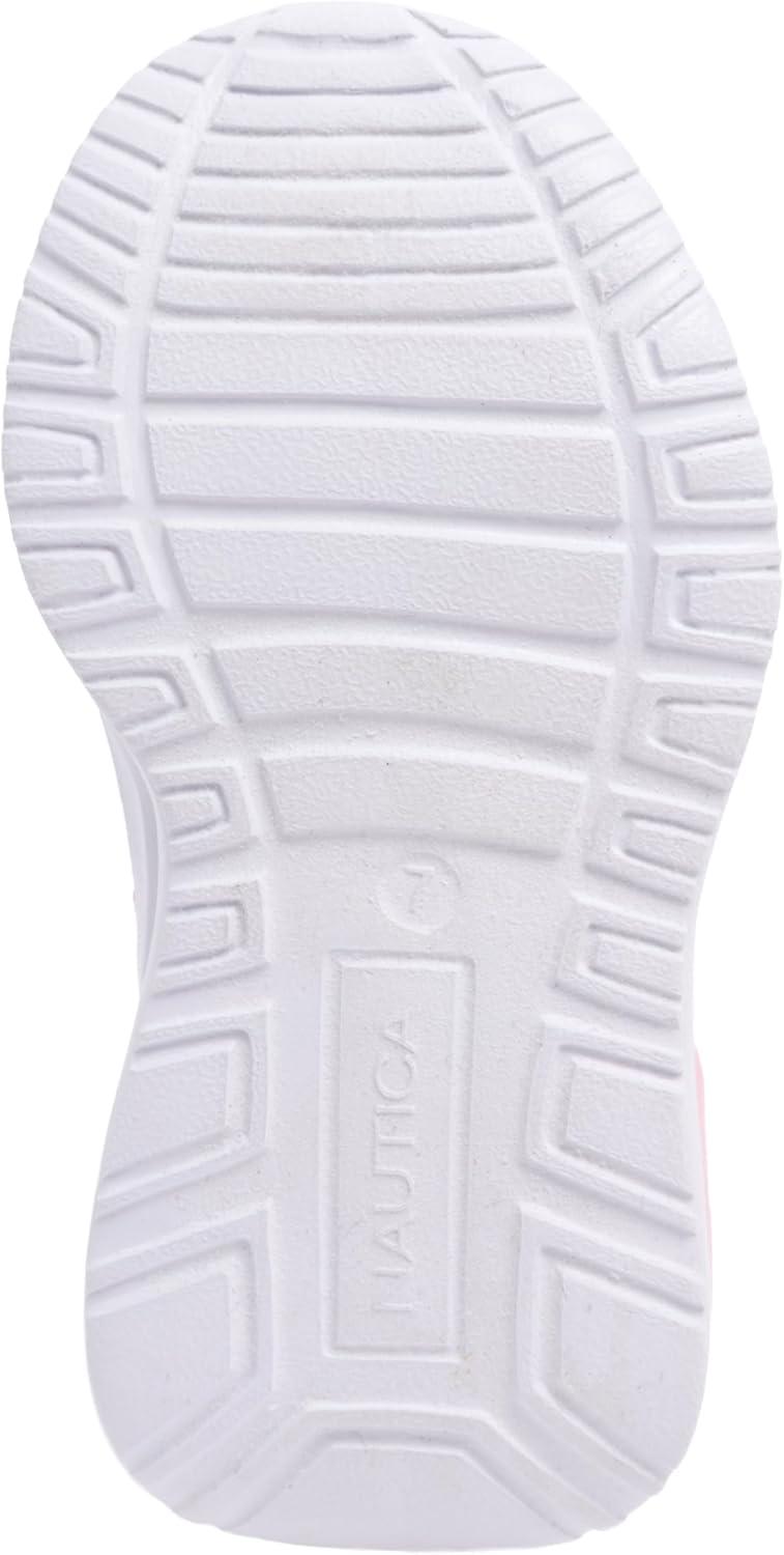imageNautica Kids Athletic SlipOn Sneakers Comfortable Bungee Running Shoes for Boys and Girls Stylish and Supportive Footwear for Active Kids Big KidLittle KidToddlerPink Blue Lilac