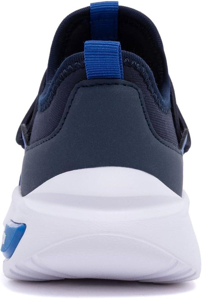 imageNautica Kids Athletic SlipOn Sneakers Comfortable Bungee Running Shoes for Boys and Girls Stylish and Supportive Footwear for Active Kids Big KidLittle KidToddlerNavy Cobaltsummr