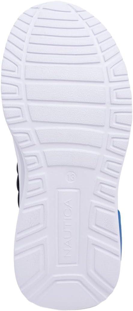imageNautica Kids Athletic SlipOn Sneakers Comfortable Bungee Running Shoes for Boys and Girls Stylish and Supportive Footwear for Active Kids Big KidLittle KidToddlerNavy Cobaltsummr