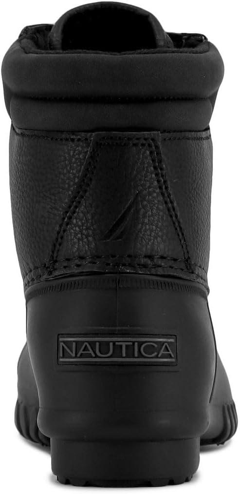 imageNautica Kids Boys amp Girls Duck Boots Kids Waterproof Rain Snow Boots Insulated Winter Boots ToddlerLittleBig KidBlackchanning