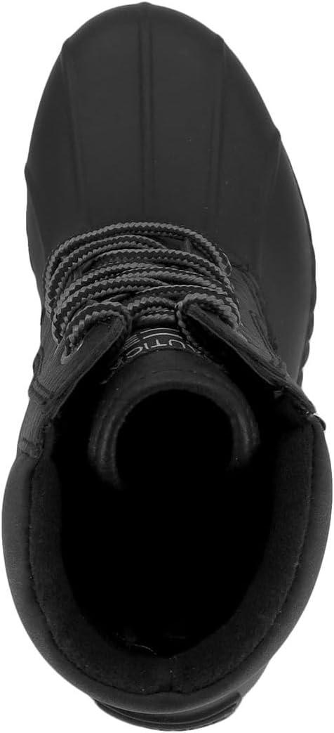 imageNautica Kids Boys amp Girls Duck Boots Kids Waterproof Rain Snow Boots Insulated Winter Boots ToddlerLittleBig KidBlackchanning