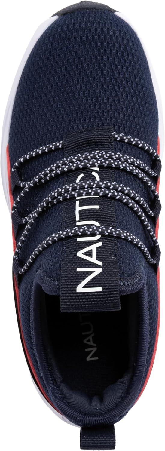 imageNautica Kids Boys and Girls Athletic SlipOn Sneakers Lightweight Bungee Running Shoes for Toddler Little Kid and Big KidAmericanaseabert