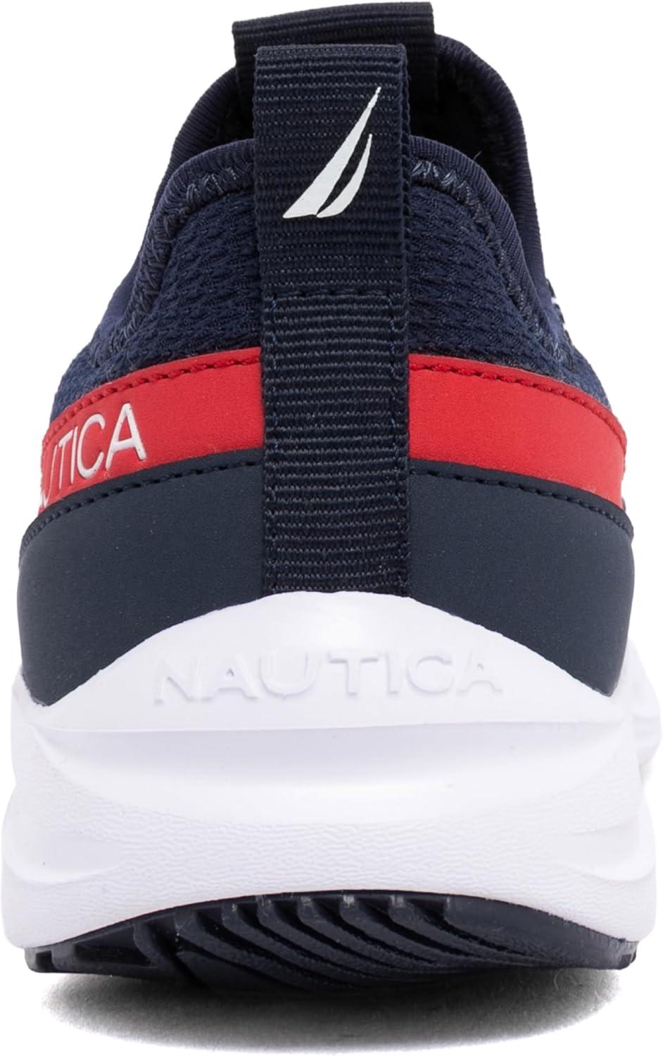 imageNautica Kids Boys and Girls Athletic SlipOn Sneakers Lightweight Bungee Running Shoes for Toddler Little Kid and Big KidAmericanaseabert