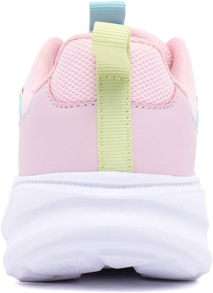 imageNautica Kids Boys and Girls Athletic SlipOn Sneakers Lightweight Bungee Running Shoes for Toddler Little Kid and Big KidPink Blue Lime